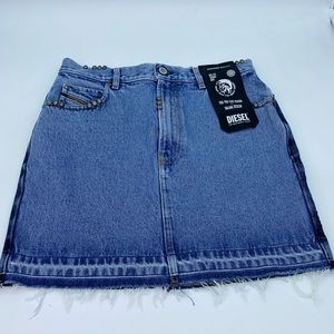 Diesel 2-tone Jean Skirt